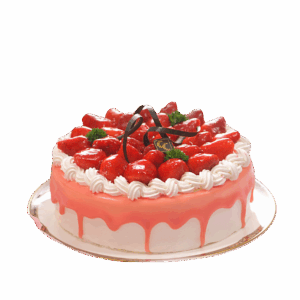 Pastel de Fresa Glaseado